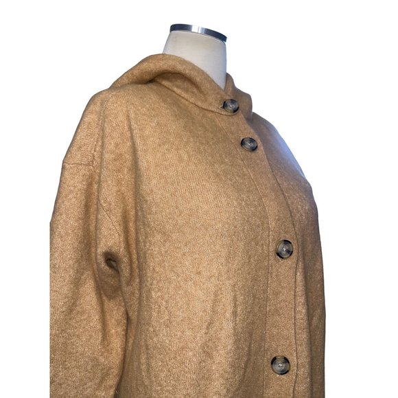 Everlane The Cozy Stretch Duster Cardigan in Camel Medium New Womens Sweater - Picture 5 of 16